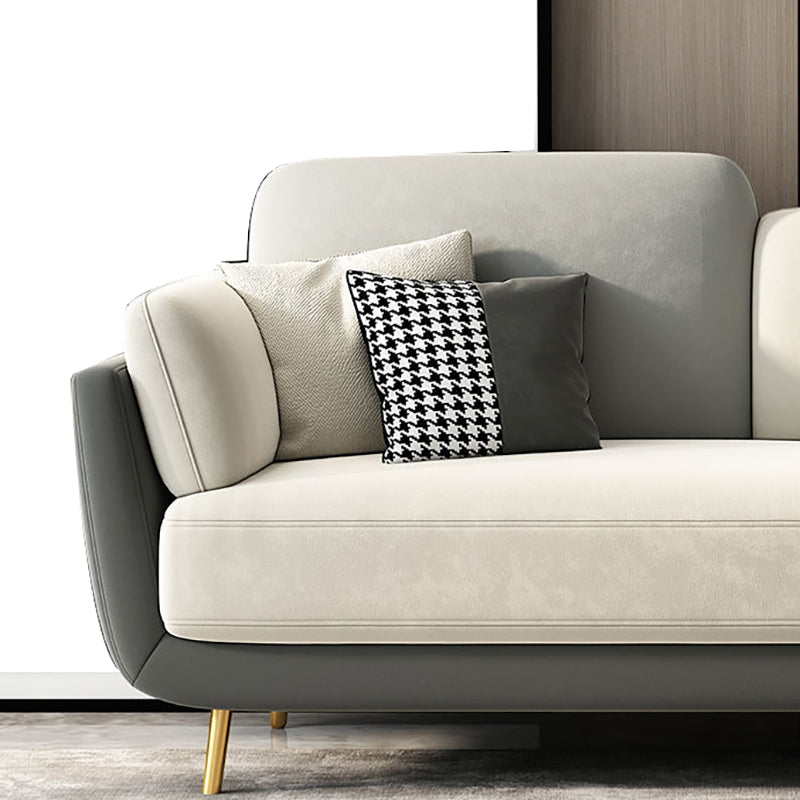 Polish Finish  Sofa  Flared Arm Sofa for Living Room and Bonus Room
