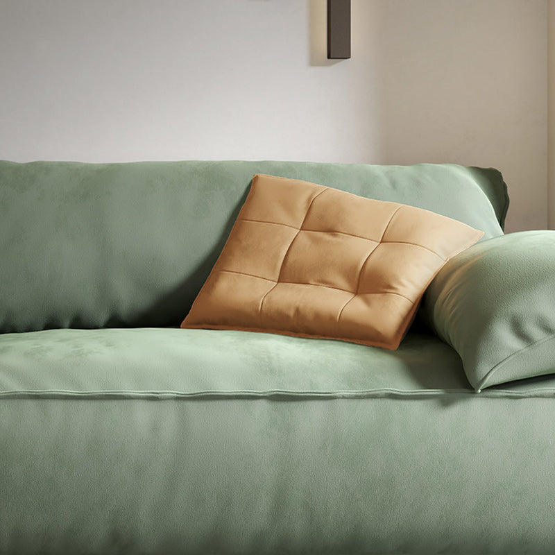 Tissu salon Pillow Top Arm Coussins standard Settee Green