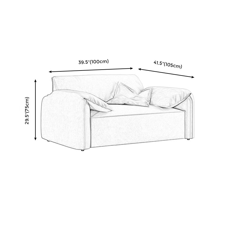 Cushions Modern Sofa 41"W Pillow Top Arm Sofa for Living Room