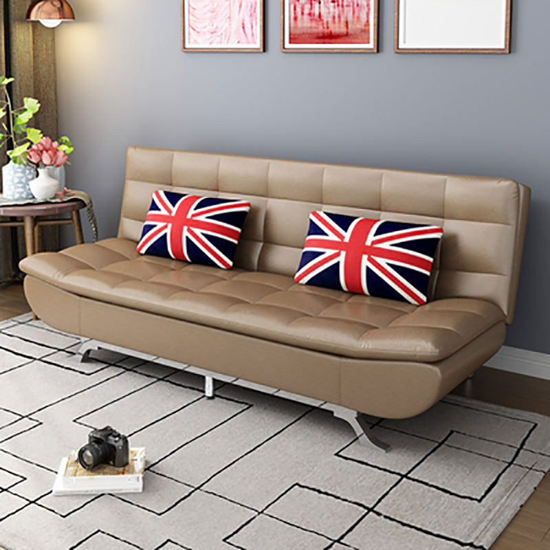 Canapé convertible sans bras avec canapé pliable à dos biscuit pour salon, appartement