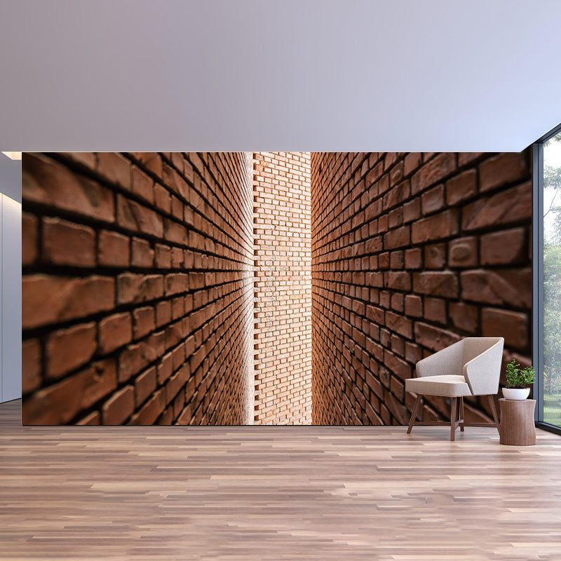 Brick Wall Resistant Mural Wallpaper Environment Friendly Sleeping Room Wall Mural