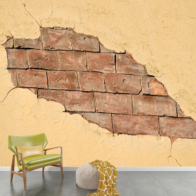 Decorative Wall Mural Wallpaper Brick Wall Sitting Room Wall Mural