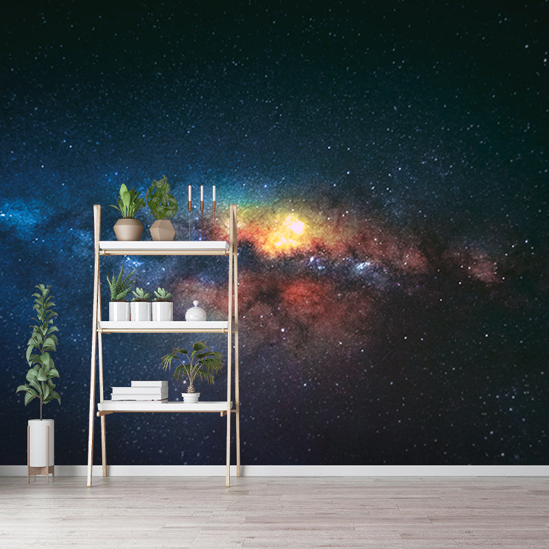 Modern Style Wall Mural Wallpaper Beautiful Galaxy Bedroom Wall Mural