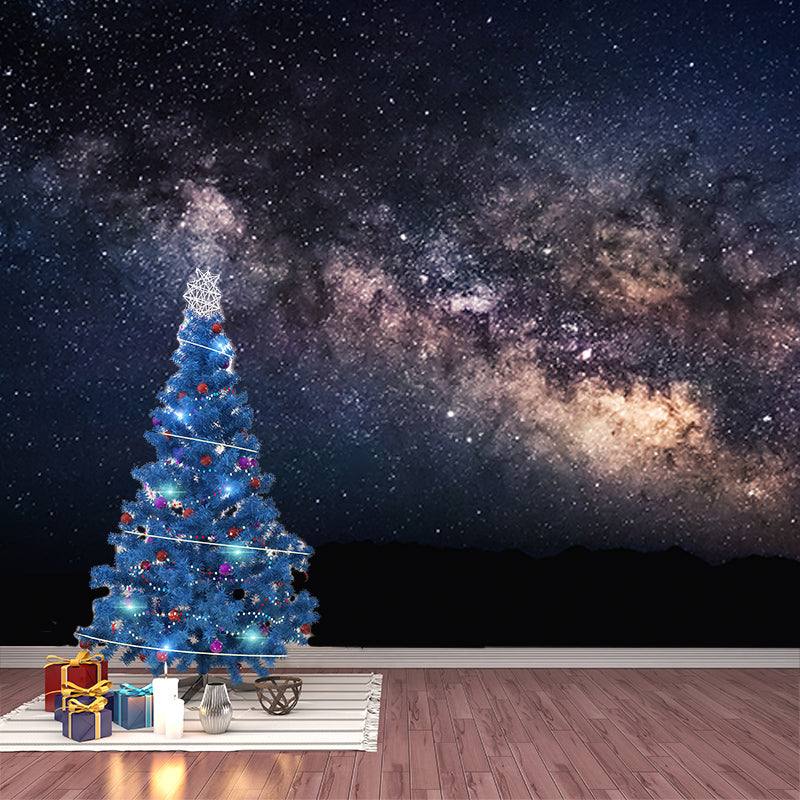 Washable Stain Resistant Wall Mural Wallpaper Beautiful Galaxy Sitting Room Wall Mural