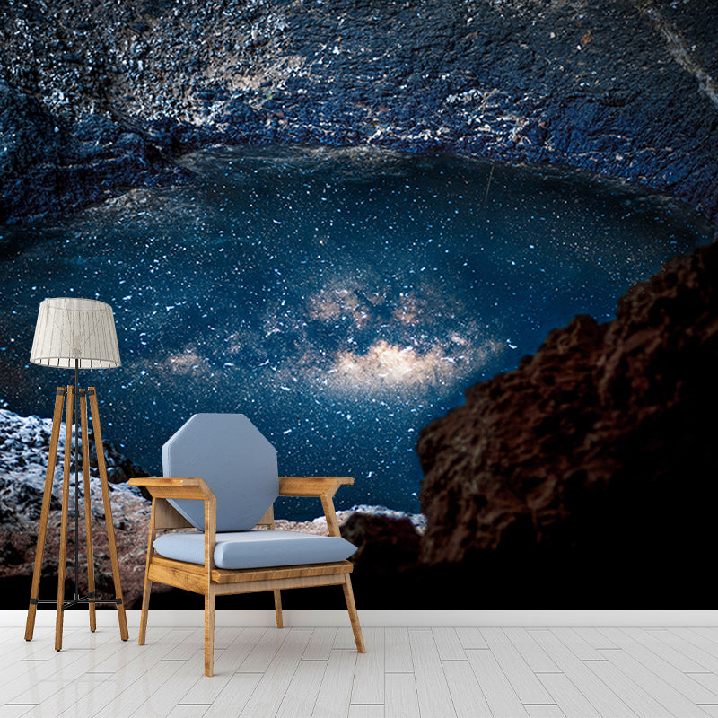 Beautiful Galaxy Mildew Resistant Mural Wallpaper Sleeping Room Wall Mural