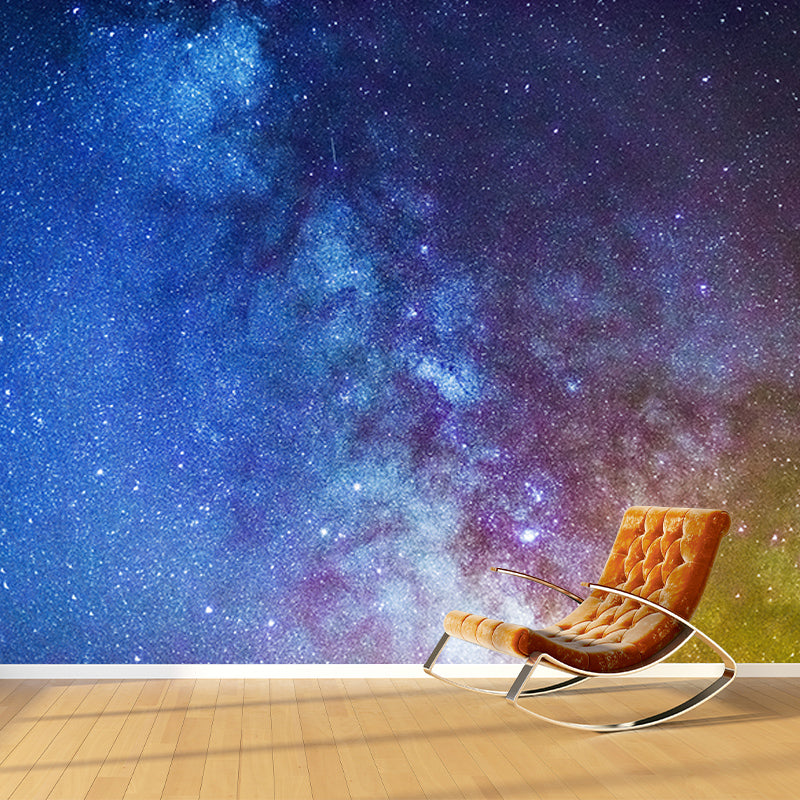 Photography Stain Resistant Mural Wallpaper Beautiful Galaxy Living Room Wall Mural