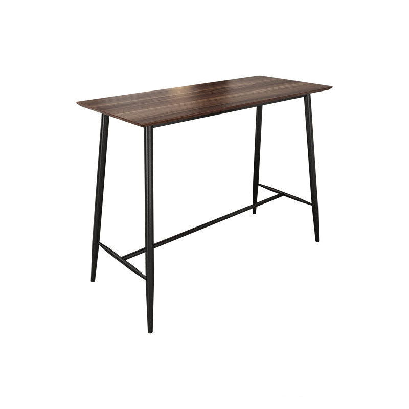 Rectangle Bar Table Contemporary Bar Table with Trestle Base,47.24"W x 23.62"L x 41.34"H