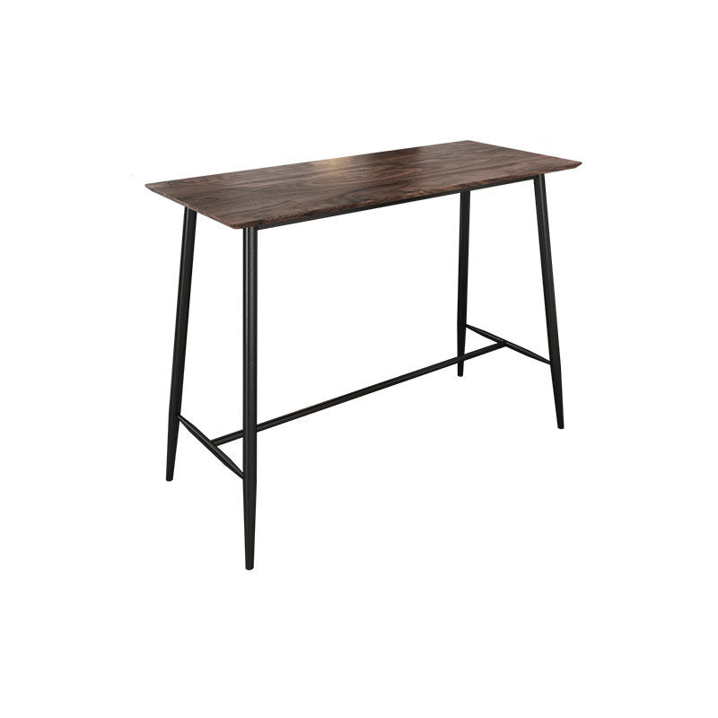Rectangle Bar Table Contemporary Bar Table with Trestle Base,47.24"W x 23.62"L x 41.34"H