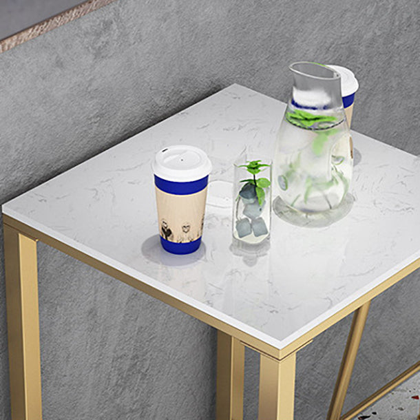 Stone Bar Dining Table Contemporary Bar Table with Trestle Base