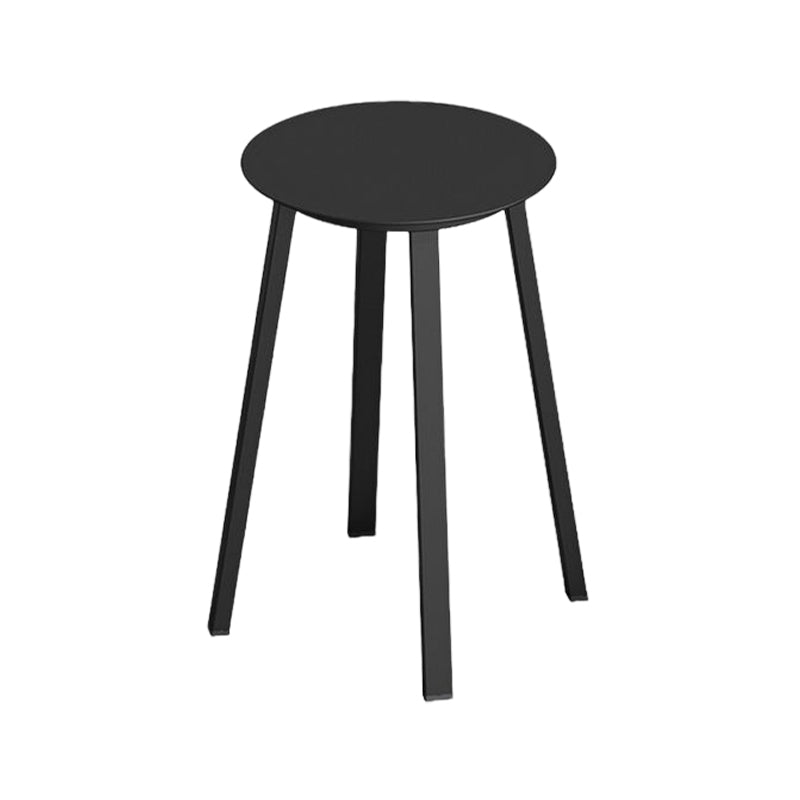Modern Design Backless Swivel Barstools for Home Armless Stools with Metal Base