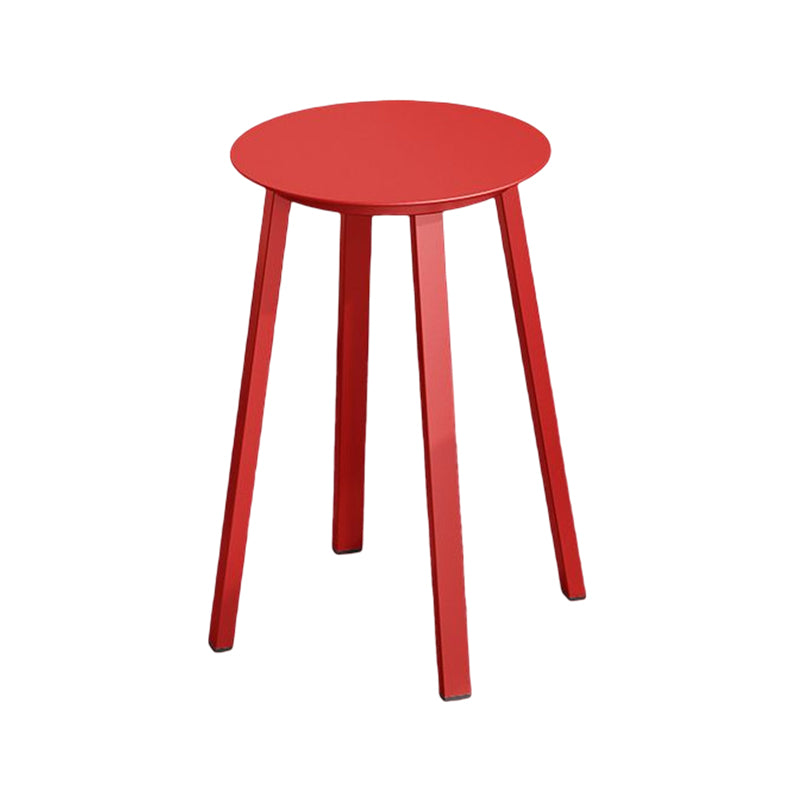 Modern Design Backless Swivel Barstools for Home Armless Stools with Metal Base