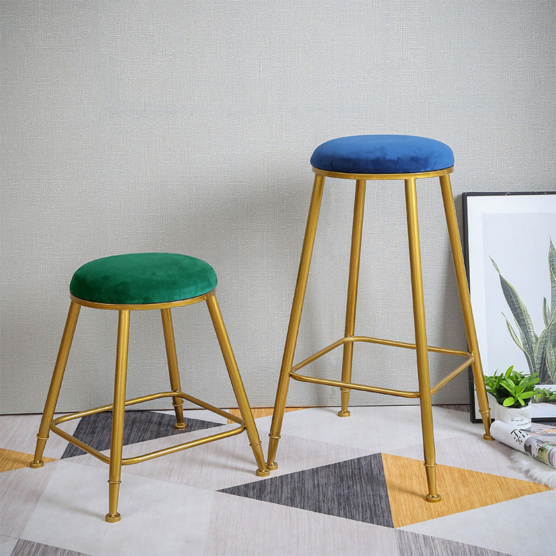Nordic Design Stackable Backless Barstools for Home Upholstered Bar Stools