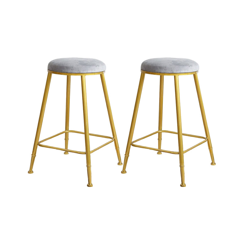 Nordic Design Stackable Backless Barstools for Home Upholstered Bar Stools