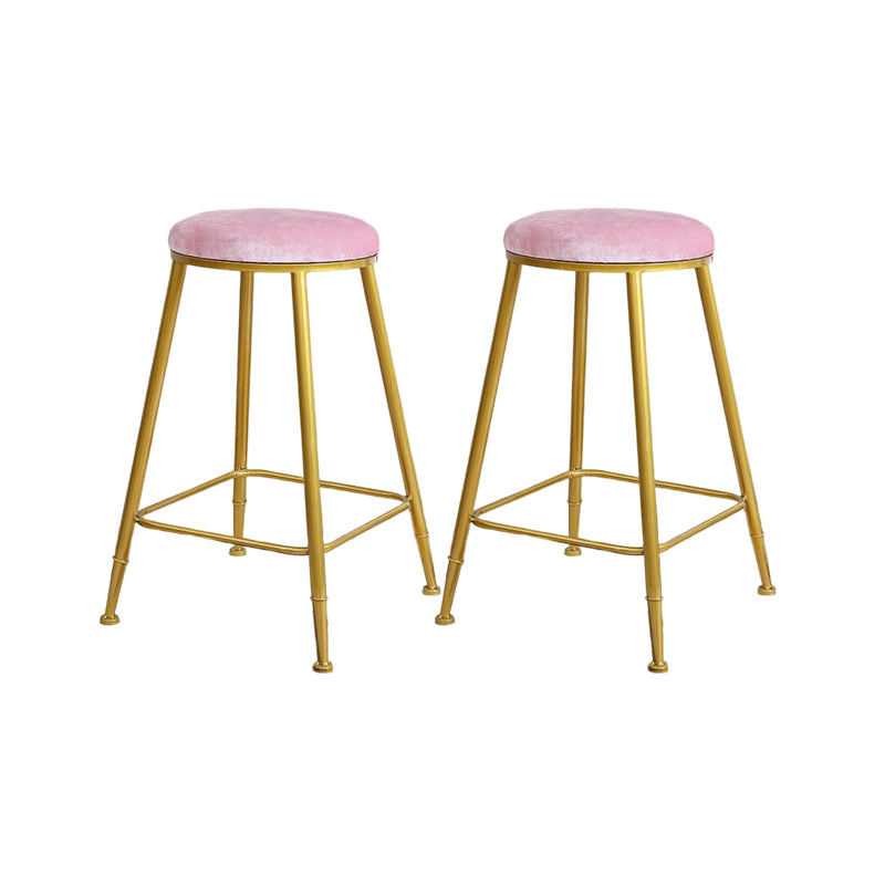 Nordic Design Stackable Backless Barstools for Home Upholstered Bar Stools