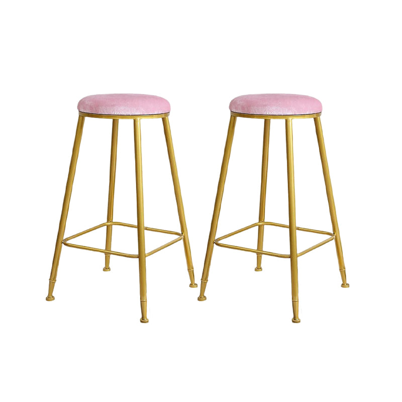 Nordic Design Stackable Backless Barstools for Home Upholstered Bar Stools
