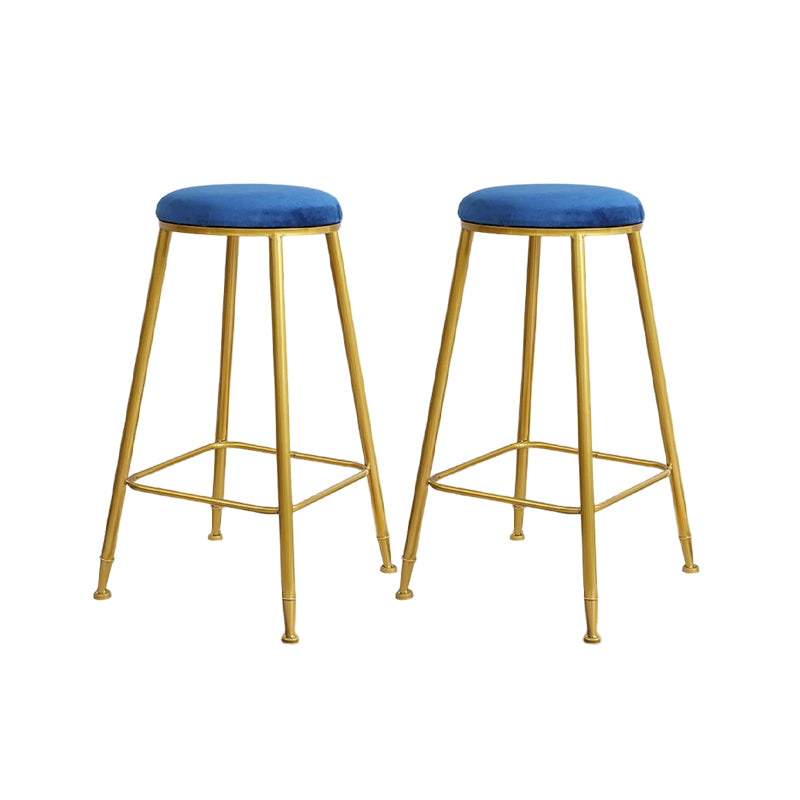 Nordic Design Stackable Backless Barstools for Home Upholstered Bar Stools