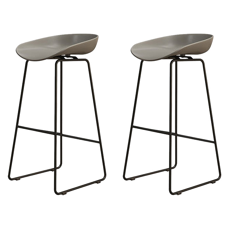 Modern Style Acrylic Counter Barstools for Home Bucket Low Back Stools