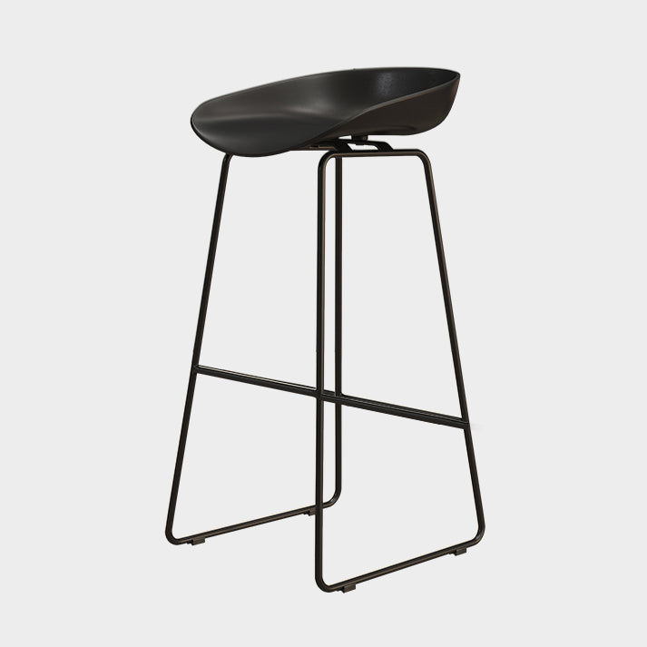 Modern Style Acrylic Counter Barstools for Home Bucket Low Back Stools