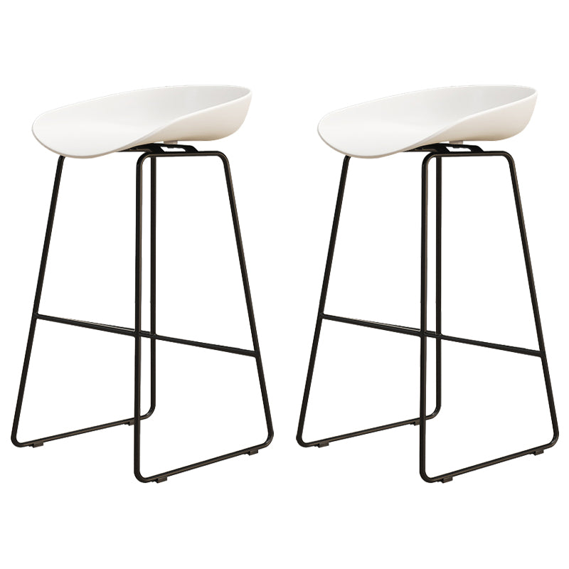 Modern Style Acrylic Counter Barstools for Home Bucket Low Back Stools