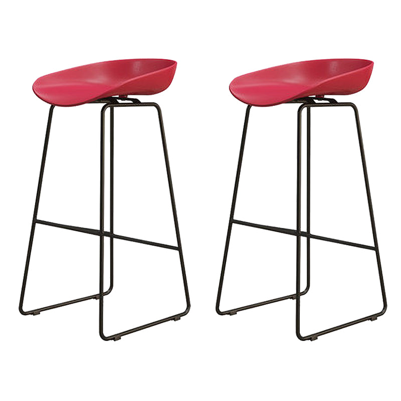 Modern Style Acrylic Counter Barstools for Home Bucket Low Back Stools