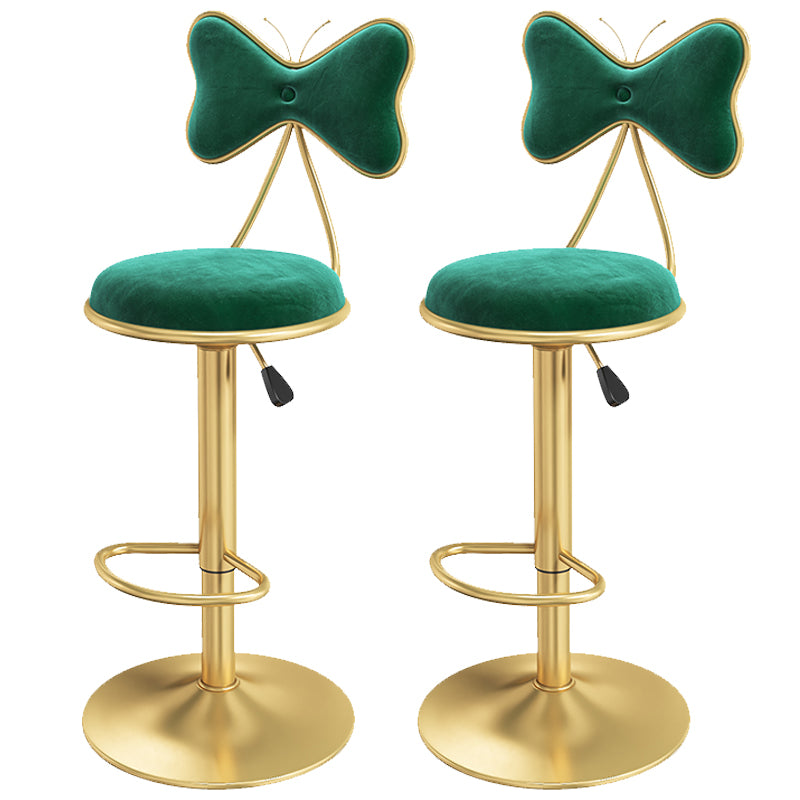 Scandinavian Style Adjustable Height Stools for Home Upholstered Bar Stools