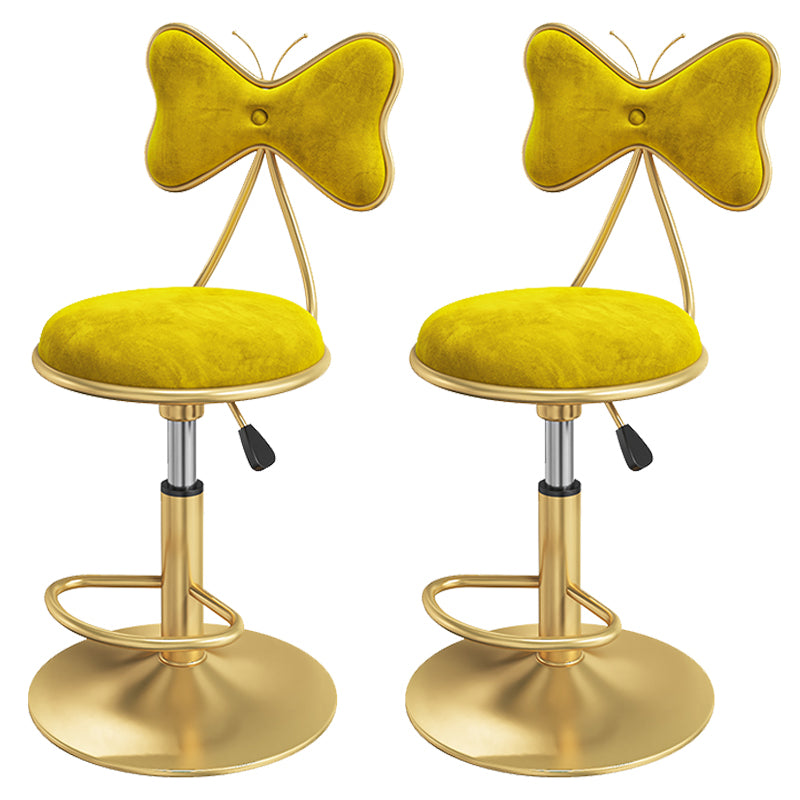 Scandinavian Style Adjustable Height Stools for Home Upholstered Bar Stools