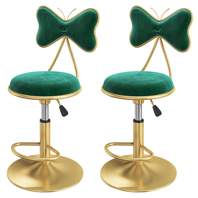 Scandinavian Style Adjustable Height Stools for Home Upholstered Bar Stools