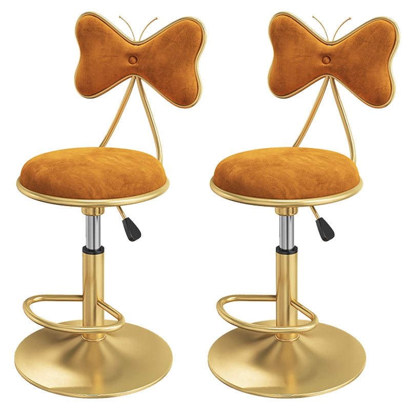 Scandinavian Style Adjustable Height Stools for Home Upholstered Bar Stools