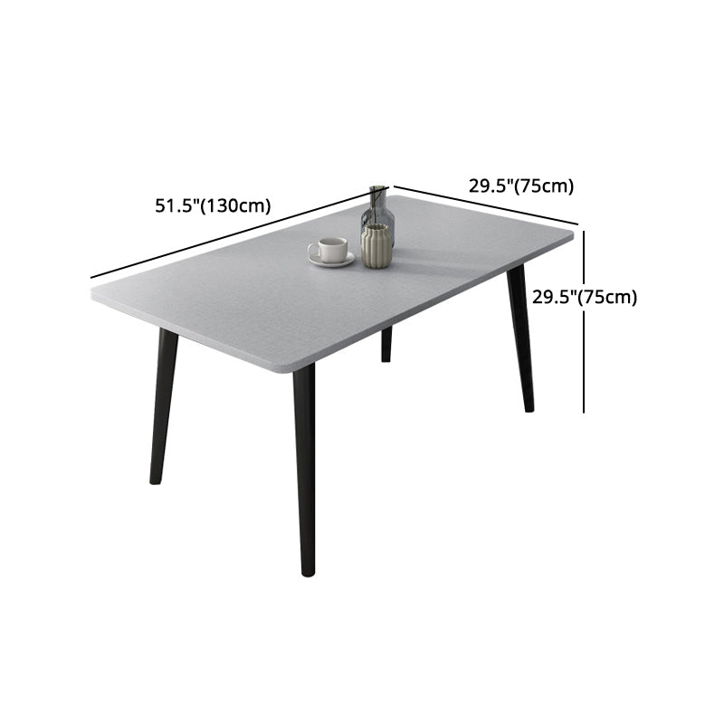 Modern Rectangle Dinette Set 1/3/4/5/6/7 Pieces Dining Table Set with Sintered Stone Top