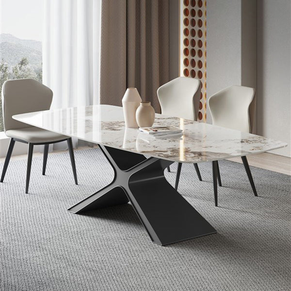 Modern Sintered Stone Dining Table Set 1/4/5/6/7 Pieces Dining Set for Home