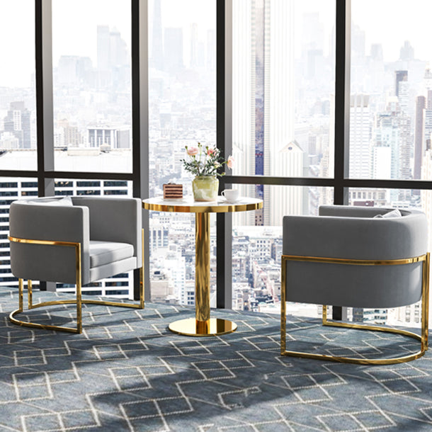 Glam Style Marble Dining Table 1/2/3/4/5 Pieces Dining Set for Home Use