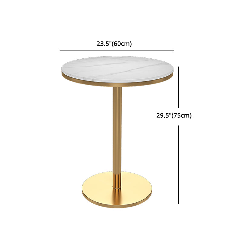 Glam Style Marble Dining Table 1/2/3/4/5 Pieces Dining Set for Home Use