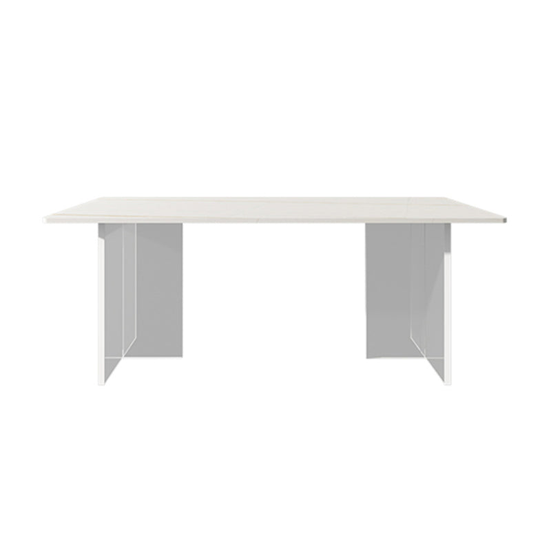 Modern Rectangle Dining Table Set 1/2/5/7 Pieces Dining Set for Home Use