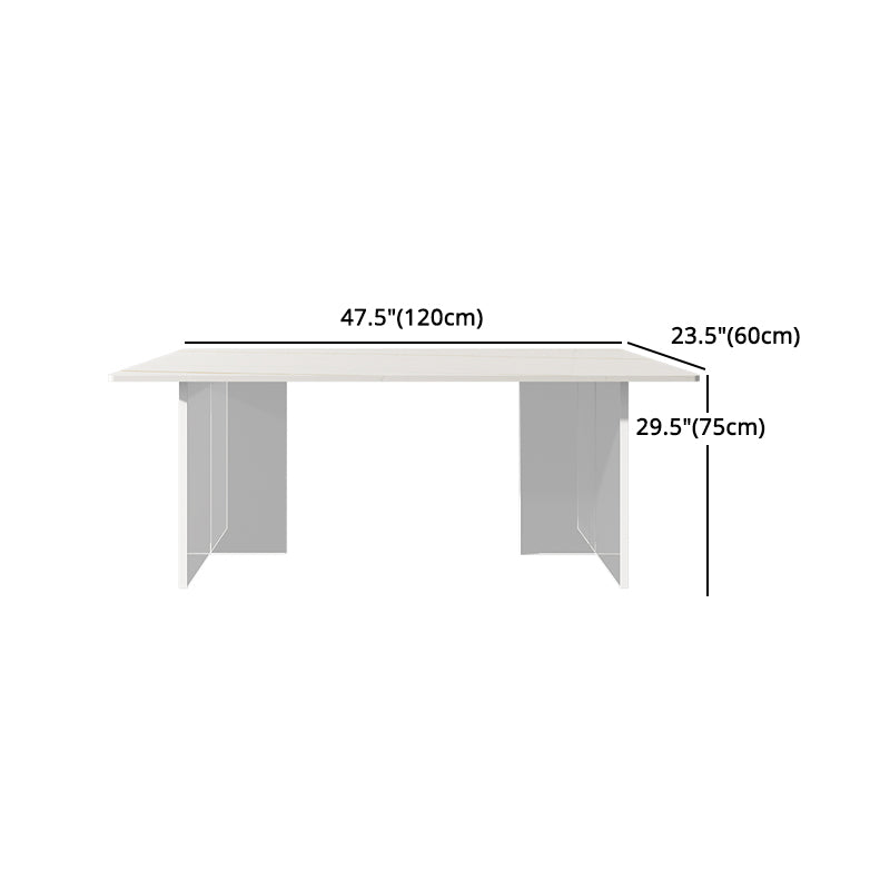 Modern Rectangle Dining Table Set 1/2/5/7 Pieces Dining Set for Home Use