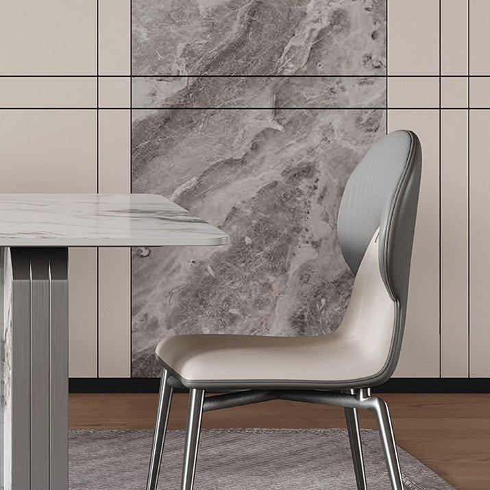 Nordic Sintered Stone Top Dining Set Rectangle 1/2/5/6/7 Pieces Dining Table with Chairs