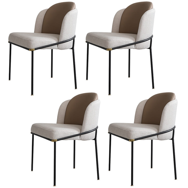 Modern Round Dinette Set 1/3/4/5/7 Pieces Dining Table Set with White Sintered Stone Top