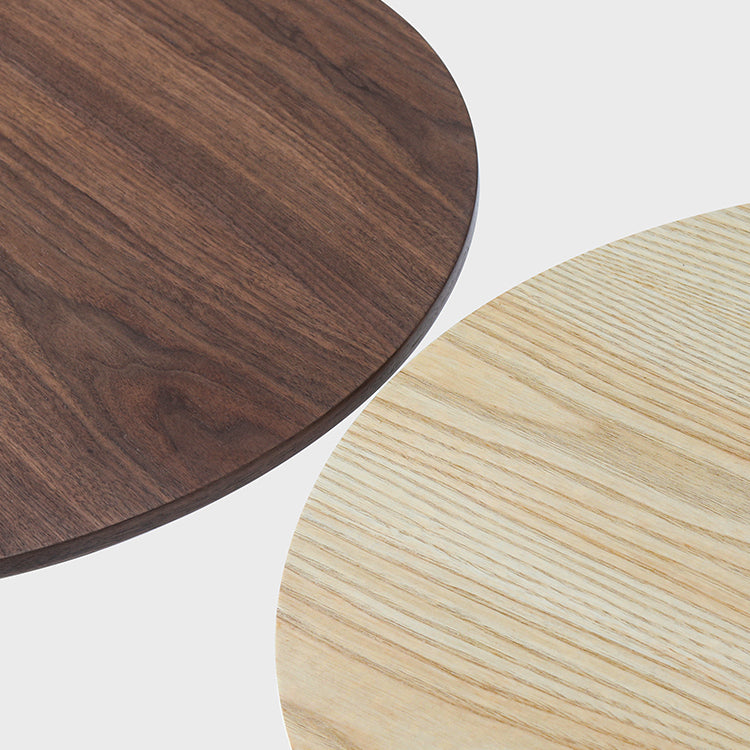 Modern Style Round Table Wooden Dining Table with Pedestal Base for Kitchen