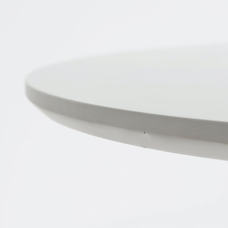 Modern Round Dining Table Wooden Dining Table with Metal Base for Kitchen