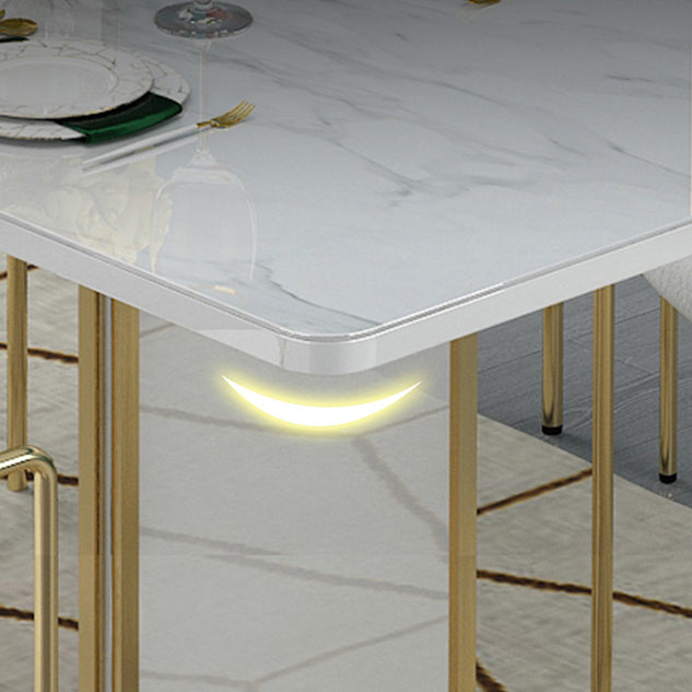 Contemporary Style Dining Table Folding Dining Site Table,59"L x 29.5"W x 29.5"H
