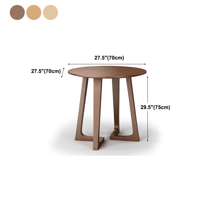 Modern Pine Solid Wood Dining Table Double Pedestal Dining Table for Dining Room