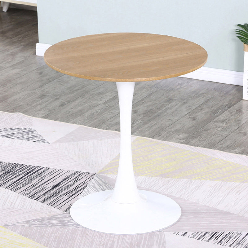 Contemporary Top Dining Table Round Dining Table with Pedestal Base