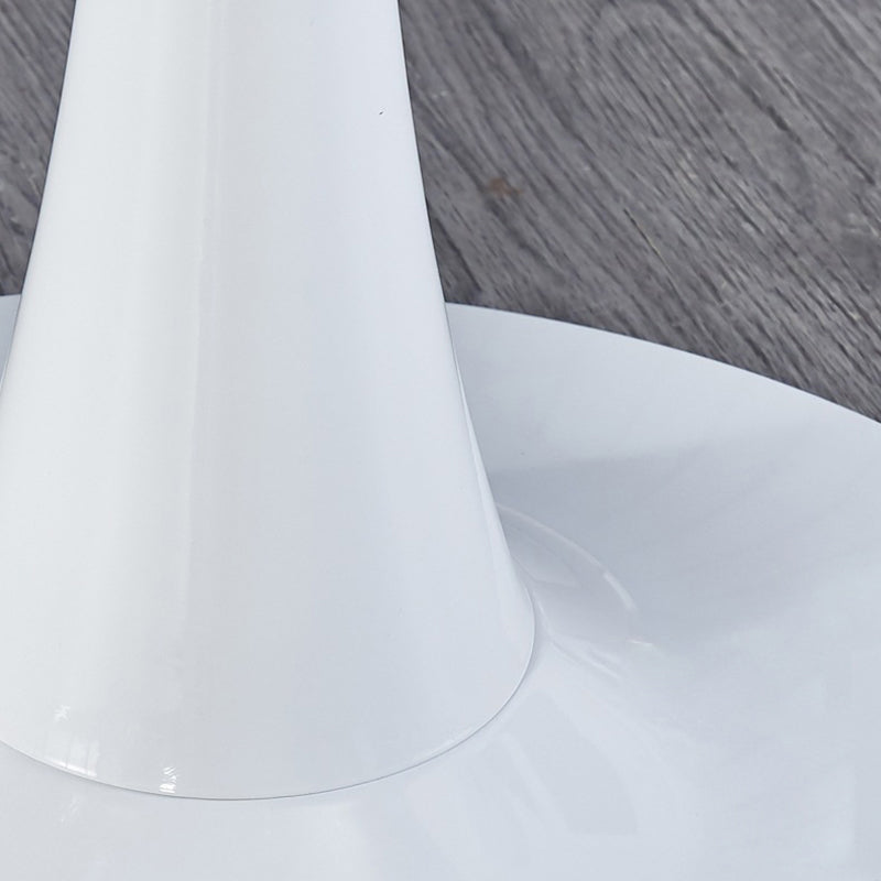 Contemporary Top Dining Table Round Dining Table with Pedestal Base