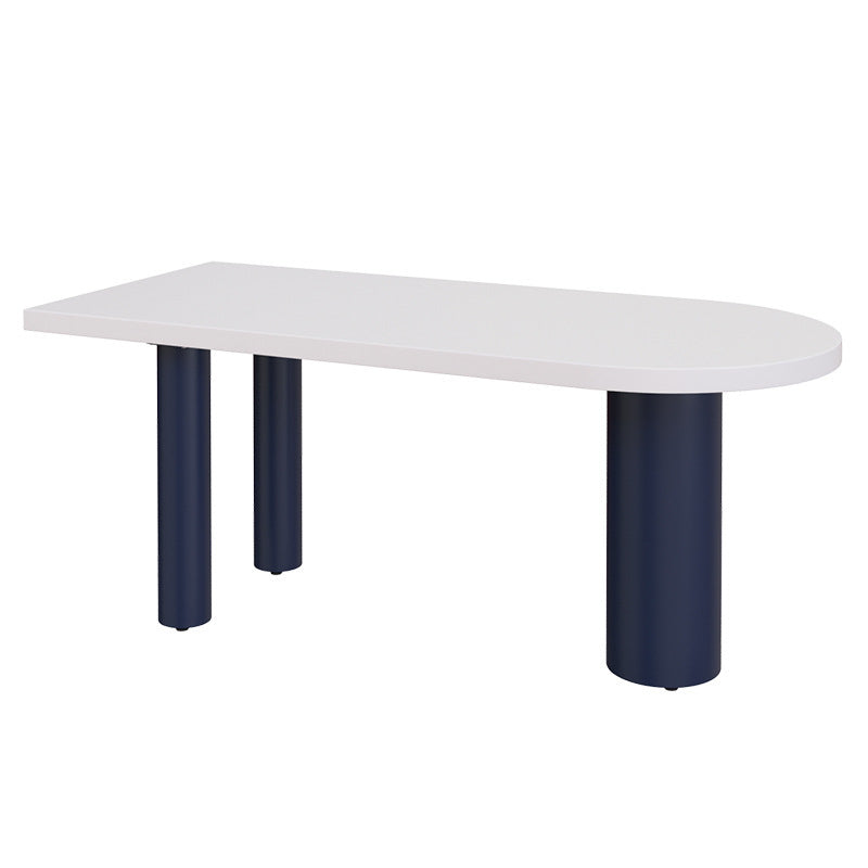 Simplicity Pine Restaurant Table Solid Wood Matte Finish 3 Legs Dining Table