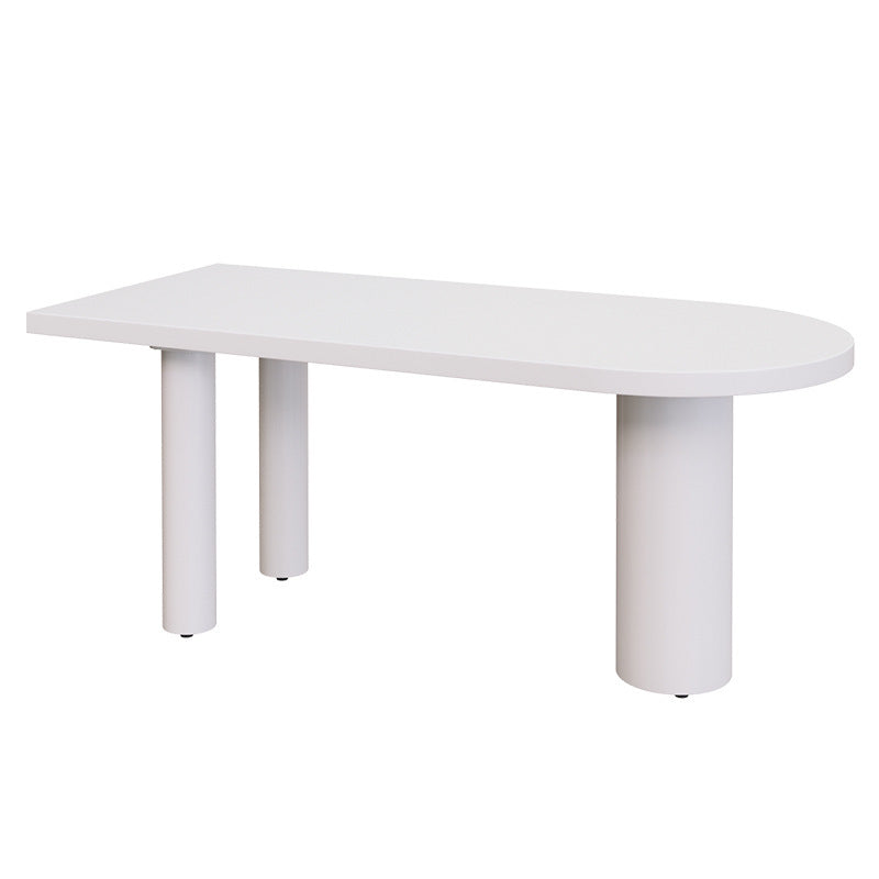Simplicity Pine Restaurant Table Solid Wood Matte Finish 3 Legs Dining Table