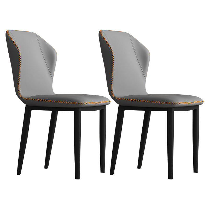 Metal Modern Contemporary Indoor-Outdoor Chair Wingback Side Chair