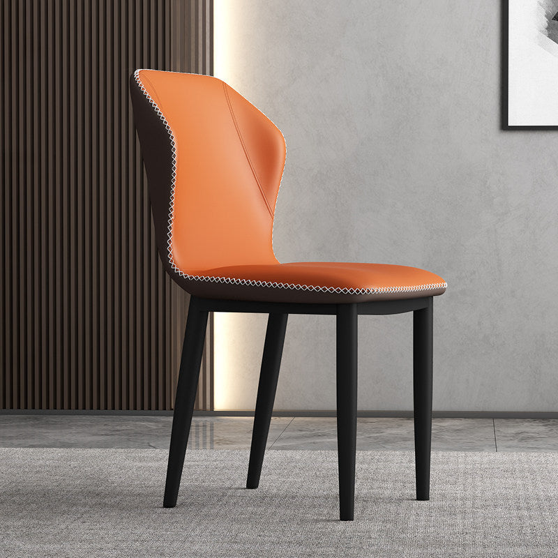 Metal Modern Contemporary Indoor-Outdoor Chair Wingback Side Chair