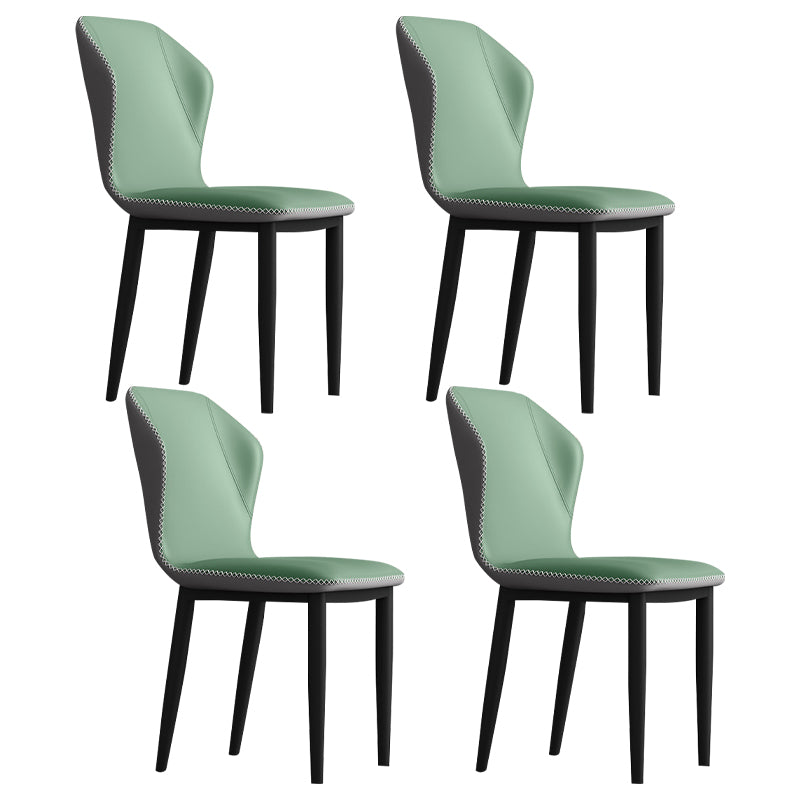 Metal Modern Contemporary Indoor-Outdoor Chair Wingback Side Chair