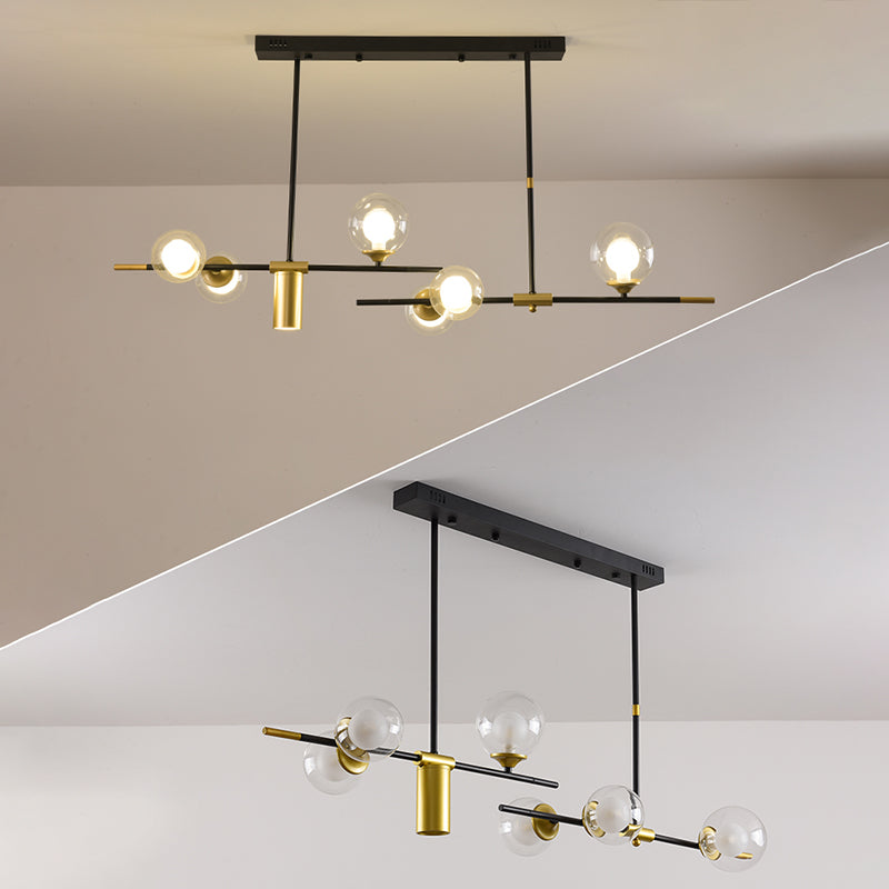 Moderner Stil sphärischer Anhänger Lichter Metall 7 hängende Anhängerleuchten