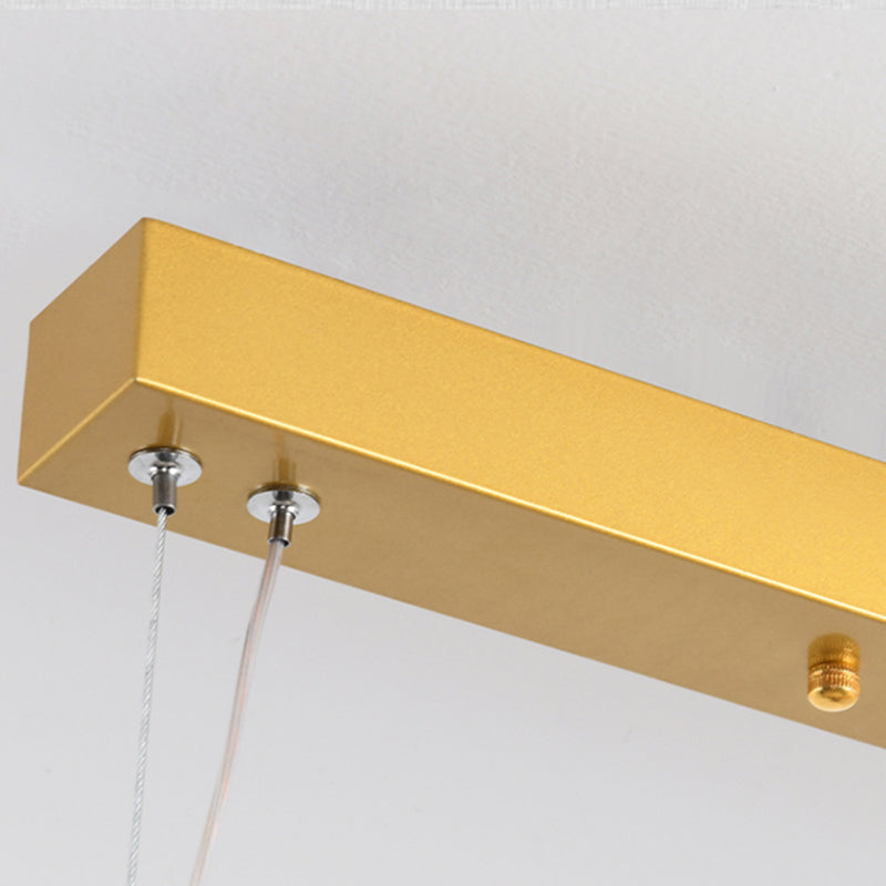 Linear Shape Island Lights Modern Style Metal Two Light Pending Lighting Fixtures