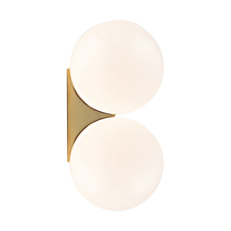 Glass Orb Wall Sconces Modern Style Multi Lights Wall Mounted Lamps